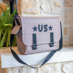 Patron PDF couture complet du sac besace Muscade, en 3 formats