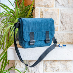 Patron PDF couture complet du sac besace Muscade, en 3 formats