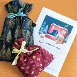 Illustration couture de Noël et nouvelle année, PDF à imprimer