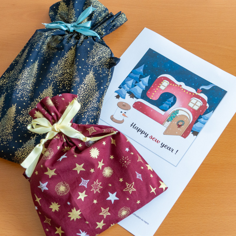 Illustration couture de Noël et nouvelle année, PDF à imprimer