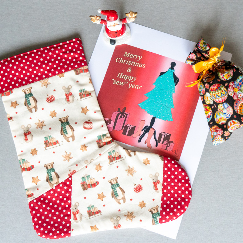 Illustration thèmes couture, Noël et nouvelle année, PDF à imprimer