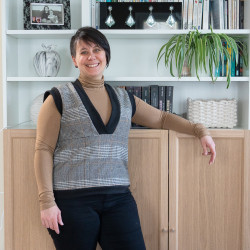 Patron PDF pull sans manche femme, du 34 au 56, 4 statures