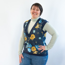 Patron PDF pull sans manche femme, du 34 au 56, 4 statures