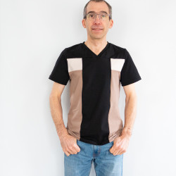 Patron PDF T-shirt homme Origan, du 42 au 62, 5 statures