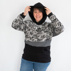 Patron PDF sweat mixte Kiwi, du XS au 3XL, poche kangourou