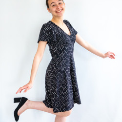 Patron PDF robe jersey Capucine, du 34 au 56