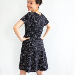 Patron PDF robe jersey Capucine, du 34 au 56