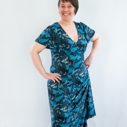 Patron PDF robe jersey Capucine, du 34 au 56