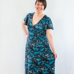 Patron PDF robe jersey Capucine, du 34 au 56