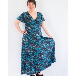 Patron PDF robe jersey Capucine, du 34 au 56