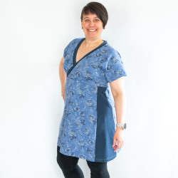 Patron débutant PDF robe tunique sportwear Cranberry, du 34 au 56