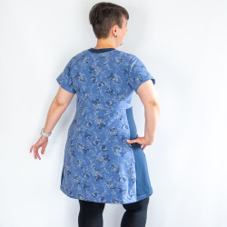 Patron débutant PDF robe tunique sportwear Cranberry, du 34 au 56