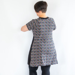 Patron débutant PDF robe tunique sportwear Cranberry, du 34 au 56