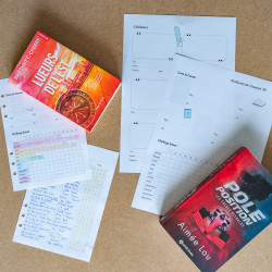 Fiches de carnet de lecture, pages A4 PDF à imprimer