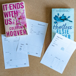 Fiches de carnet de lecture, pages A4 PDF à imprimer