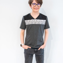 Patron PDF T-shirt homme Origan, du 42 au 62, 5 statures