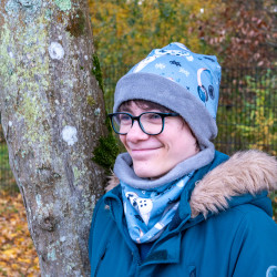 Patron couture PDF d'un bonnet pour enfant, femme et homme