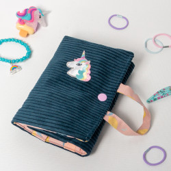 Patron couture PDF pochette à bijoux Violette, pour fille et femme