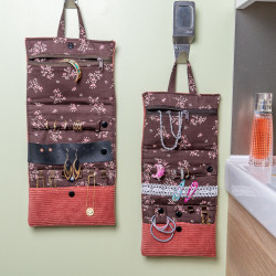 Patron couture PDF pochette à bijoux Violette, pour fille et femme