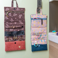 Patron couture PDF pochette à bijoux Violette, pour fille et femme