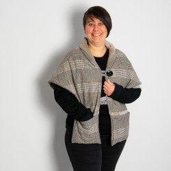 Patron couture PDF châle avec poches Angélique