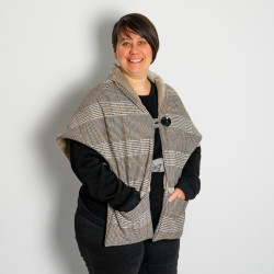 Patron couture PDF châle avec poches Angélique