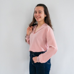 Patron PDF blouse robe Myrtille, effet chemise, du 34 au 56