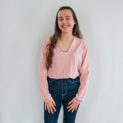 Patron PDF blouse robe Myrtille, effet chemise, du 34 au 56