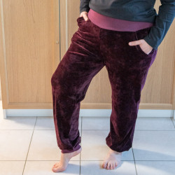 Patron PDF pantalon pyjama sportwear femme Camomille, du 34 au 56