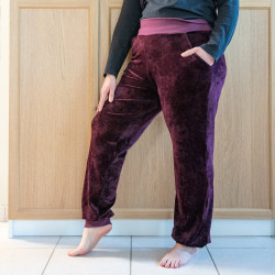 Patron PDF pantalon pyjama sportwear femme Camomille, du 34 au 56