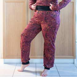 Patron PDF pantalon pyjama sportwear femme Camomille, du 34 au 56