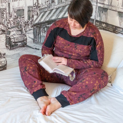 Patron PDF pantalon pyjama sportwear femme Camomille, du 34 au 56