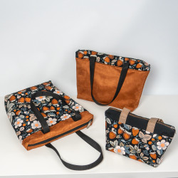 Patron couture PDF sac cabas zippé Fraise