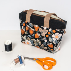 Patron couture PDF sac cabas zippé Fraise
