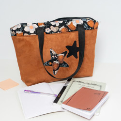 Patron couture PDF sac cabas zippé Fraise