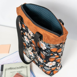 Patron couture PDF sac cabas zippé Fraise