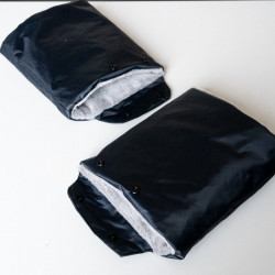 Moufles pour les mains bien chaudes sur poussette 2 poignées