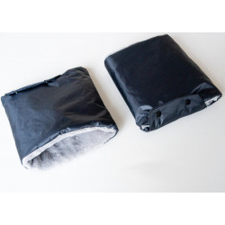 Moufles pour les mains bien chaudes sur poussette 2 poignées