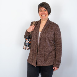 Patron PDF gilet femme Jasmin, du 34 au 56