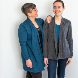 Patron PDF gilet femme Jasmin, du 34 au 56