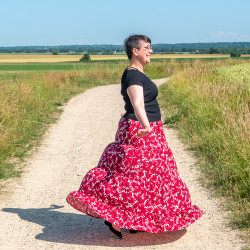 Patron PDF débutant jupe bohème Mirabelle, du 34 au 56