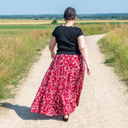 Patron PDF débutant jupe bohème Mirabelle, du 34 au 56