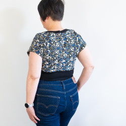 Patron PDF robe longue ou crop top Ciboulette en jersey, du 34 au 56