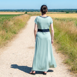 Patron PDF robe longue ou crop top Ciboulette en jersey, du 34 au 56