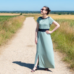 Patron PDF robe longue ou crop top Ciboulette en jersey, du 34 au 56