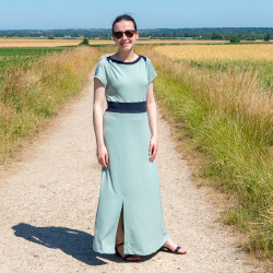 Patron PDF robe longue ou crop top Ciboulette en jersey, du 34 au 56