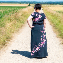 Patron PDF robe longue ou crop top Ciboulette en jersey, du 34 au 56