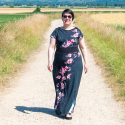 Patron PDF robe longue ou crop top Ciboulette en jersey, du 34 au 56