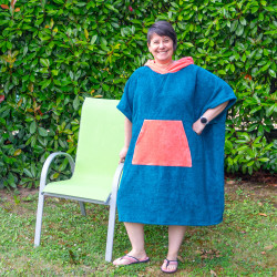 Patron couture PDF gratuit d'un poncho de plage mixte adulte