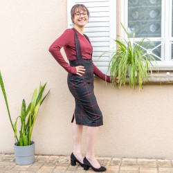 Patron PDF jupe crayon Marjolaine en jersey, du 34 au 56